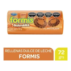 Galletitas Formis Animales Rellenas X 72 Gr