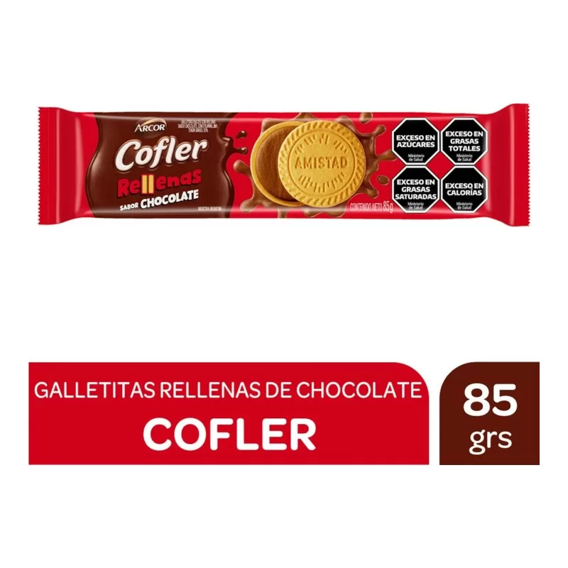 Galletitas Cofler Relleno X 85 Gr