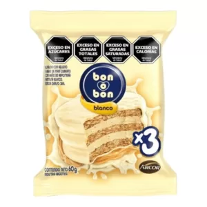 Alfajor Bon-O-Bon Triple Blanc X 60 Gr