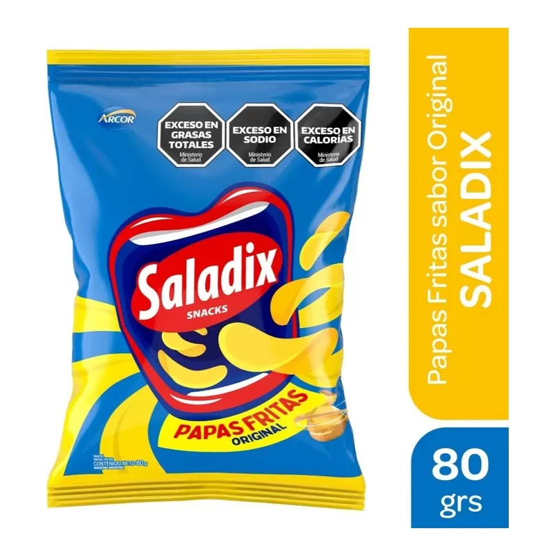Papas Fritas Saladix Original X 80 Gr