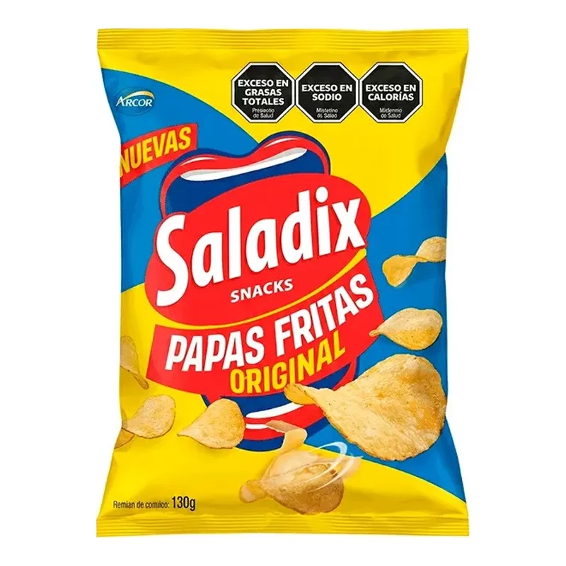 Papas Fritas Saladix Original X 130 Gr