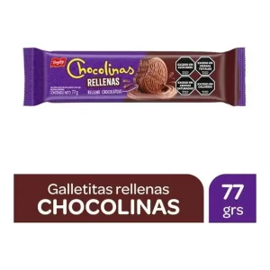 Galletitas Chocolinas Rellenas X 77 Gr