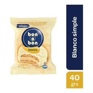 Alfajor Bon-O-Bon Blanco X 40 Gr