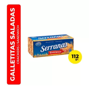 Galletitas Serranas Sandwich X 112 Gr