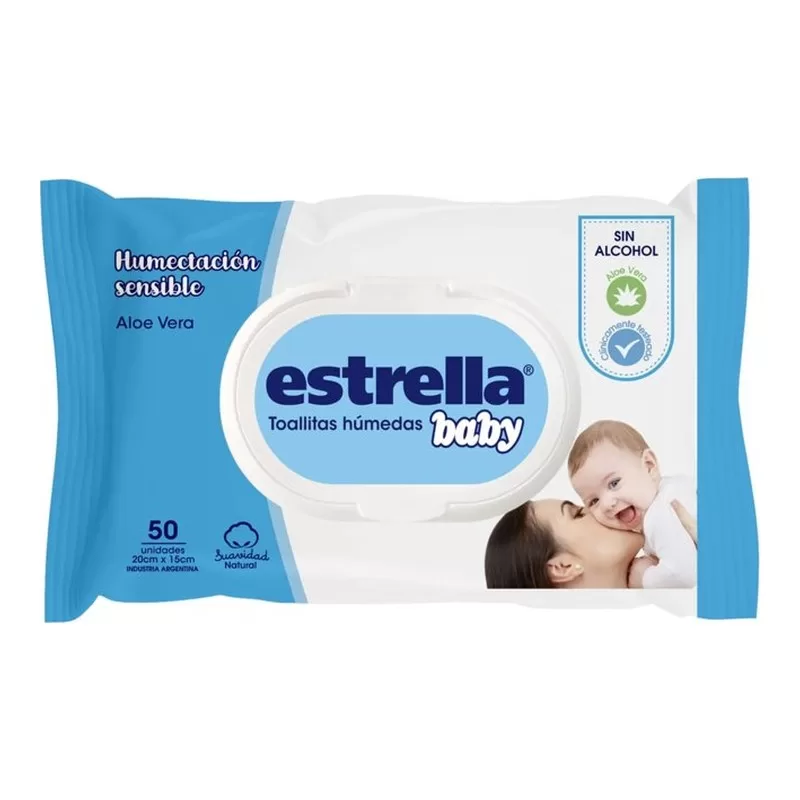 Toallitas Humedas Estrella Bab X 50 Unid