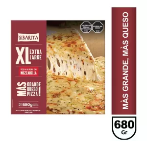 Pizza Sibarita Mozzarella Xl X 680 Gr