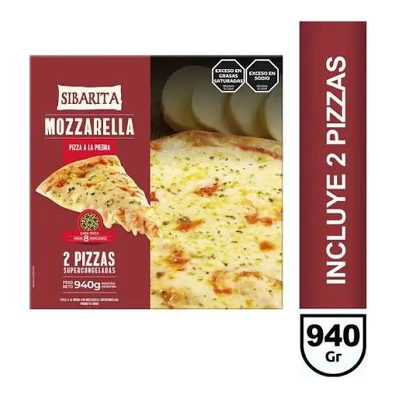 Pizza Sibarita Mozzarella X 940 Gr