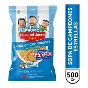 Fideos Lucchetti Estrellas X 500 Gr