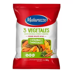 Fideos Matarazzo Penne Rigate X 500 Gr