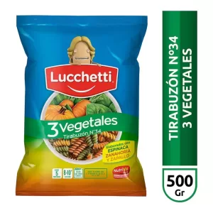 Fideos Lucchetti Tirabuzon Tre X 500 Gr