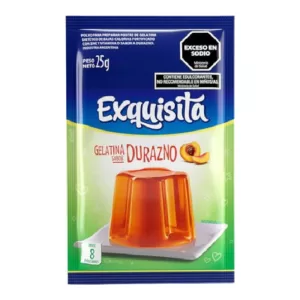 Gelatina Exquisita Durazno X 25 Gr