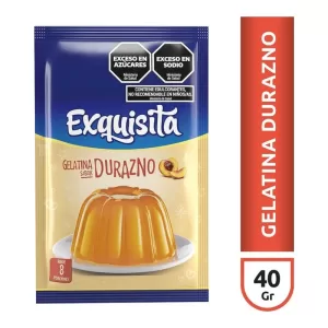 Gelatina Exquisita Durazno X 40 Gr