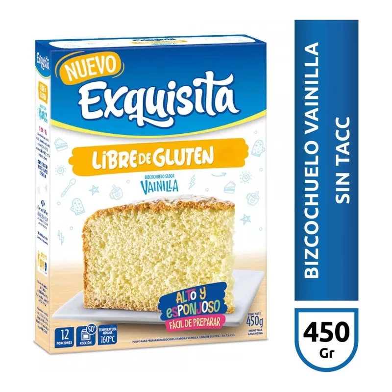 Bizcochuelo Exquisita Vainilla X 450 Gr
