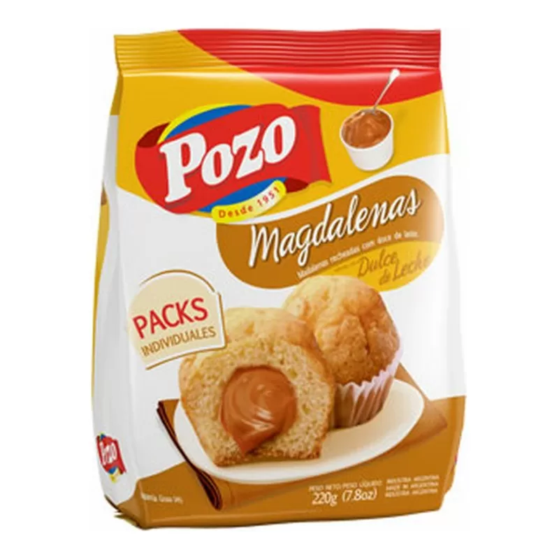 Magdalenas Pozo Rellenas Dulce X 250 Gr