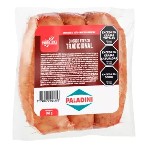 Chorizo Paladini Fresco Cerdo X 360 Gr