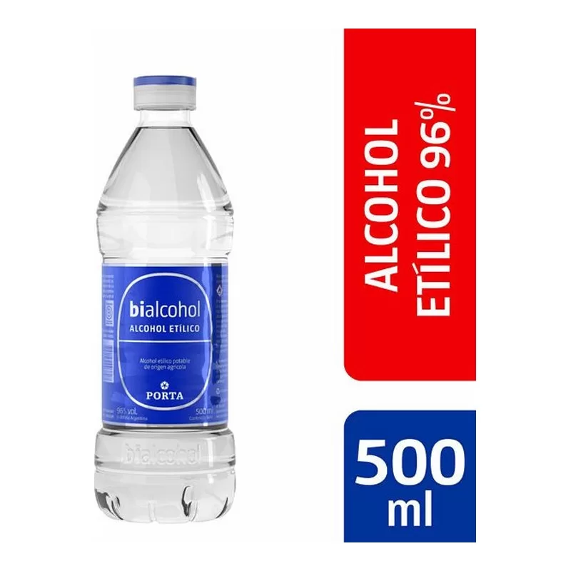 Alcohol Bi Etilico 96% X 500 Cm3