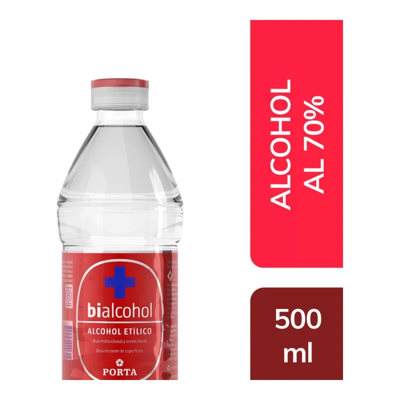 Alcohol Bi Etilico Al 70% X 500 Cm3