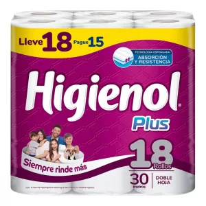Papel Higienol Plus Dob/Hoja X 18 Unid