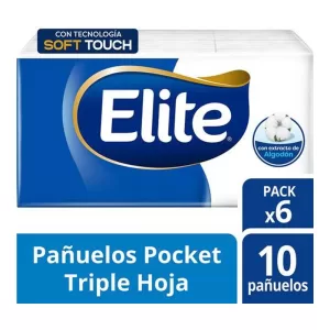 Pañuelos Elite Triple Hoja Max Suavidad X 60 Unid