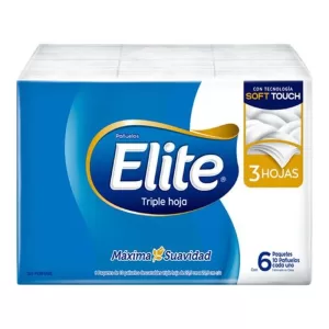 Pañuelos Elite Triple Hoja Dispenser X 60 Unid