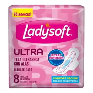 Toalla Ladysoft Ultraseca X 8 Unid