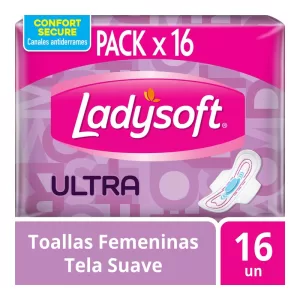 Toalla Ladysoft Ultra Suave X 16 Unid