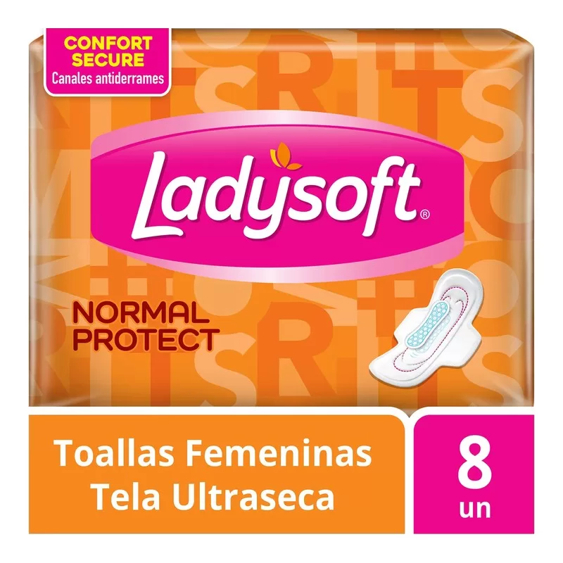 Toalla Ladysoft Normal Prot.Con X 8 Unid