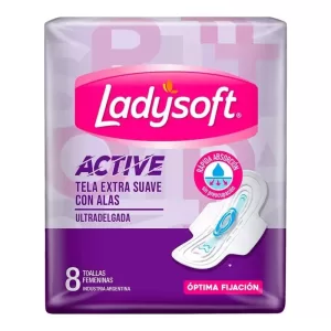 Toalla Ladysoft Ultradel.Sua/A X 8 Unid