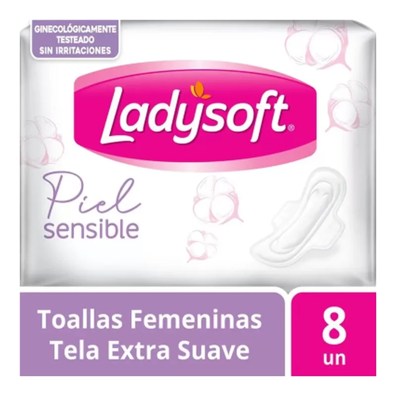 Toalla Ladysoft Para Sensible X 8 Unid