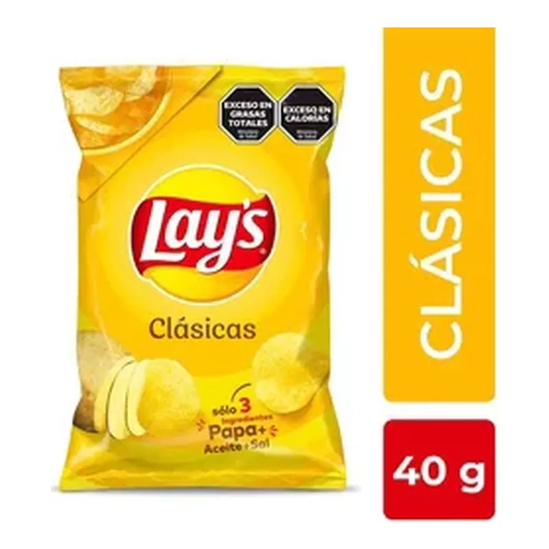 Papas Fritas Lay's Clasicas X 40 Gr