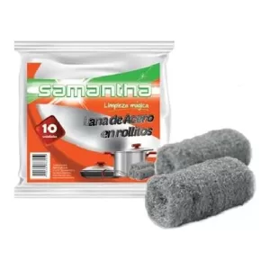 Lana De Acero Samantha En Roll X 10 Unid
