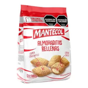 Almohaditas Mantecol Rellenas X 180 Gr