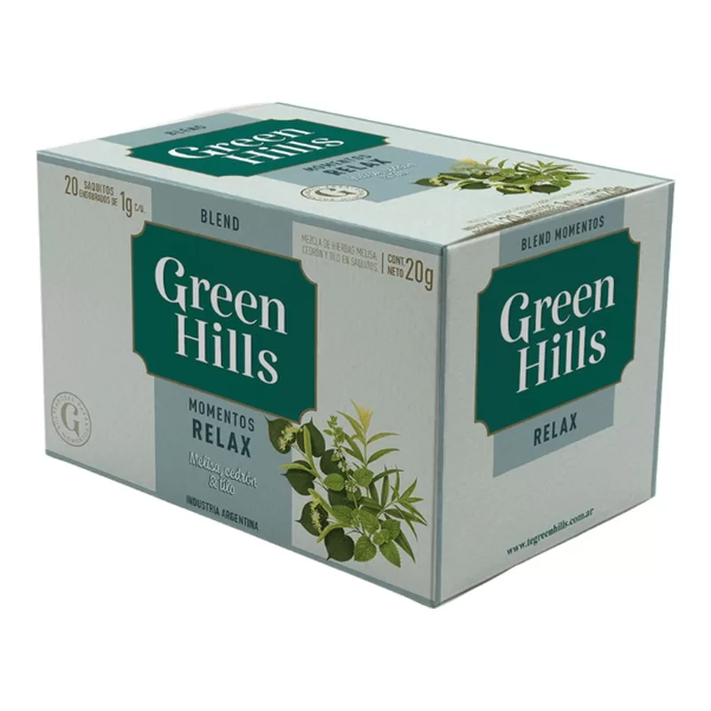 Te Green Hills Momentos Relax X 20 Unid