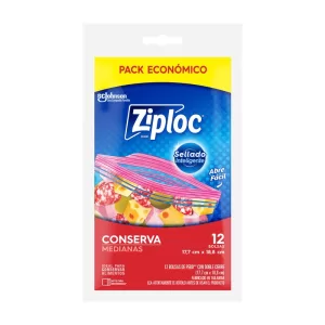 Bolsas Freezer Ziploc Medianas X 12 Unid