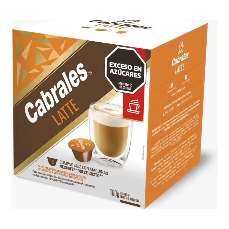 Cápsulas Cabrales Latte (d.Gus X 10 Unid