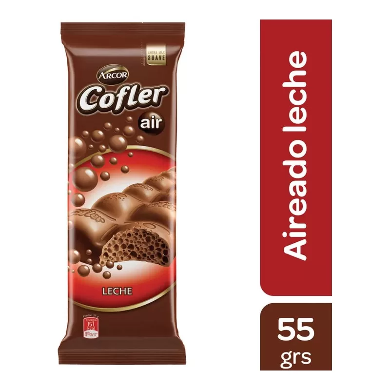 Chocolate Cofler Air Leche X 55 Gr