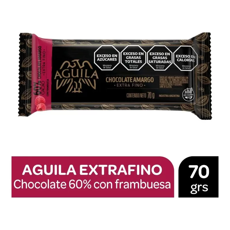 Chocolate Aguila 60% Cacao X 70 Gr