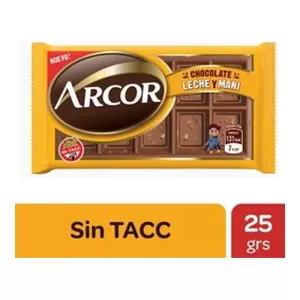 Chocolate Arcor Con Leche X 25 Gr