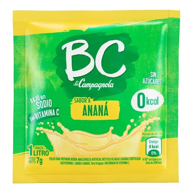 Jugo Polvo Bc Campagnola Ananá X 7 Gr