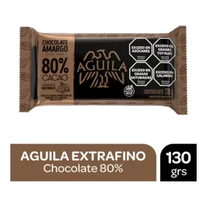 Chocolate Aguila 80% Cacao X 130 Gr