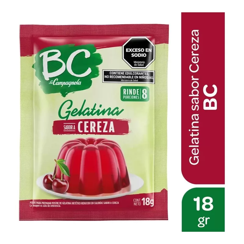 Gelatina Bc Campagnola Cereza X 18 Gr