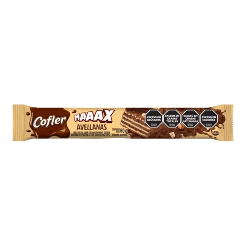 Oblea Cofler Maaax Avellanas X 60 Gr
