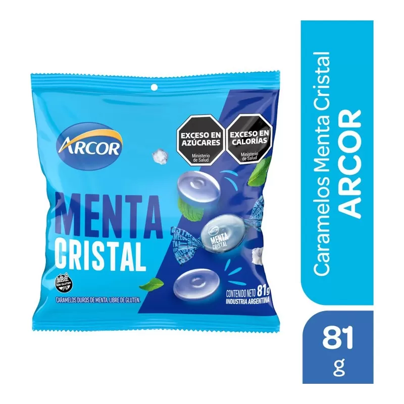 Caramelos Arcor Menta Cristal X 80 Gr