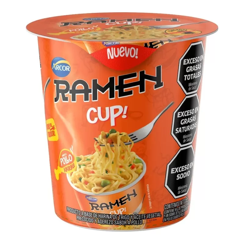 Ramen Cup Arcor Sabor Pollo X 65 Gr