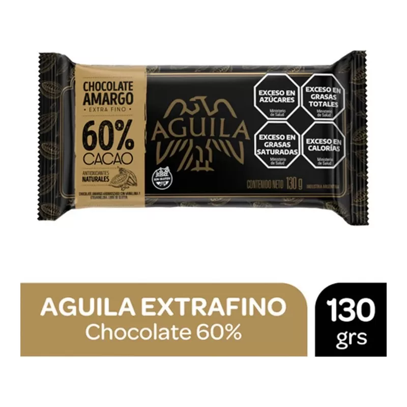 Chocolate Aguila 60% Cacao X 130 Gr