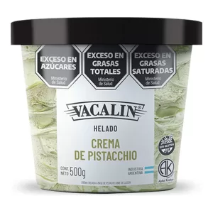 Helado Vacalin Crema De Pistac X 500 Gr