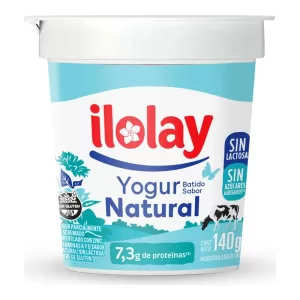 Yogur Ilolay Natural Sin Lacto X 140 Gr
