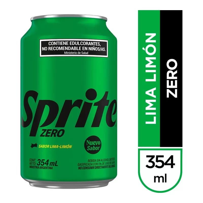 Gaseosa Sprite Lima Limón Zero X 354 Cm3