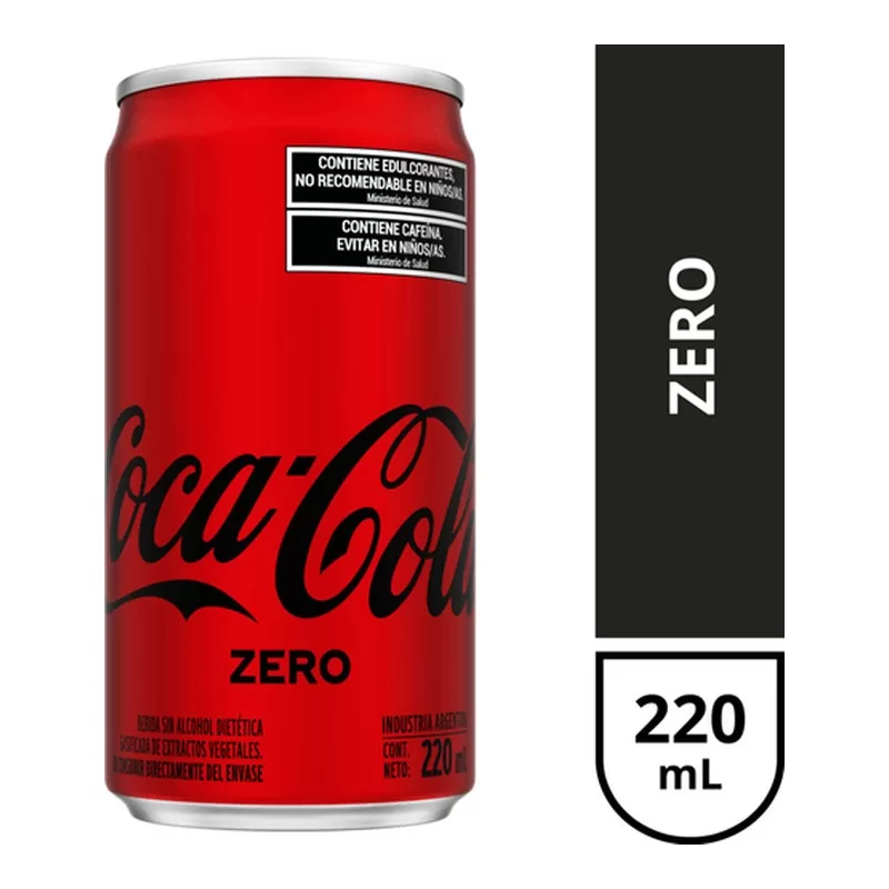 Gaseosa Coca Cola Zero Sin Azúcar X 220 Cm3