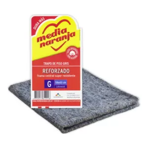 Trapo Piso Media Naranja Gris X 1 Unid